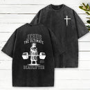 Jesus The Ultimate Deadlifter Christian Washed T-Shirt