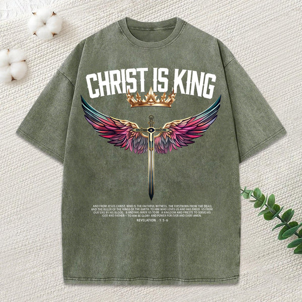 Christ Is King Washed T-Shirt