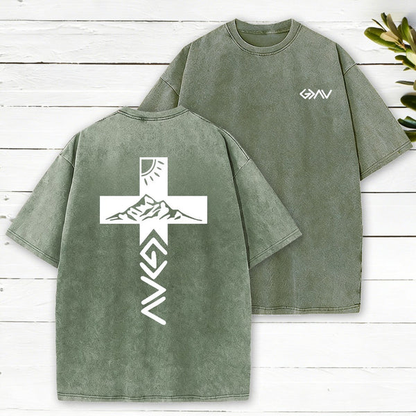 God Is Greater Than The Highs And Lows Washed T-Shirt