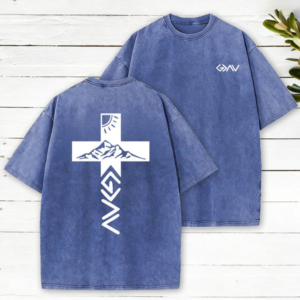 God Is Greater Than The Highs And Lows Washed T-Shirt