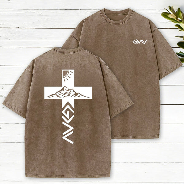 God Is Greater Than The Highs And Lows Washed T-Shirt