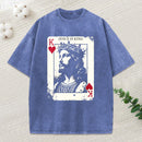Jesus Is King Card Washed T-Shirt