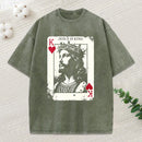 Jesus Is King Card Washed T-Shirt