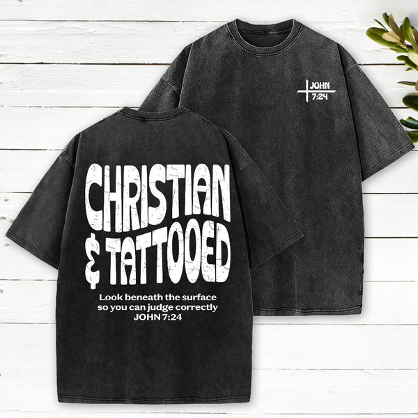 Christian & Tattooed Christian Washed T-Shirt