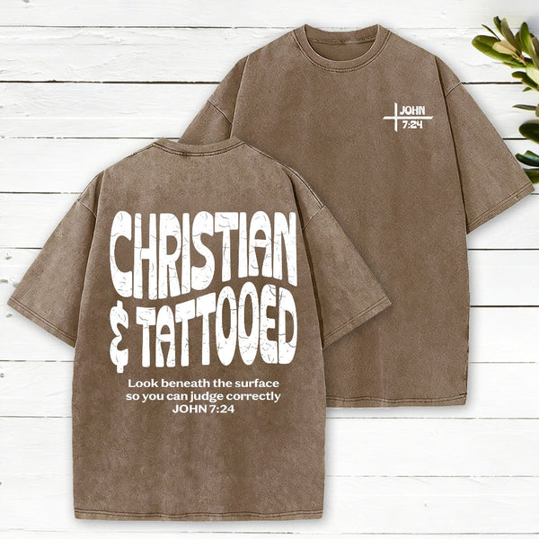 Christian & Tattooed Christian Washed T-Shirt