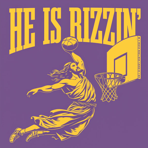 He Is Rizzin Christian Washed T-Shirt