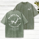 He Left The 99 To Rescue Me Christian Washed T-Shirt