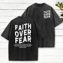 Faith Over Fear Unisex Christian Washed T-Shirt