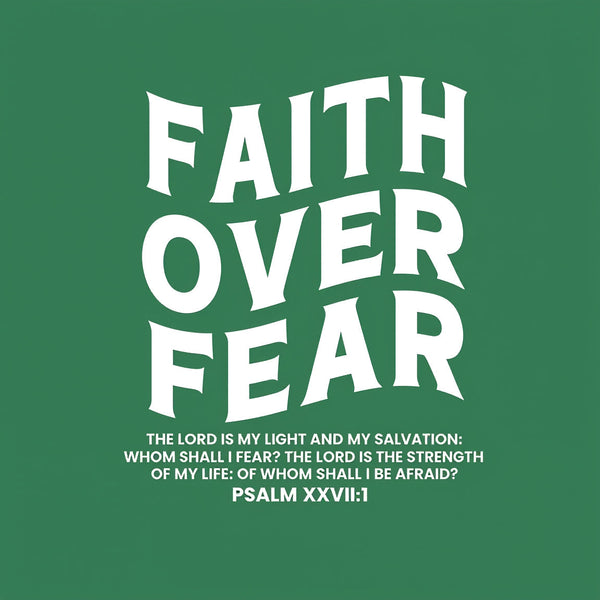 Faith Over Fear Unisex Christian Washed T-Shirt