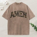 Amen Camouflage Christian Washed T-Shirt