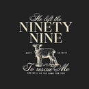 He Left The 99 To Rescues Me Christian Washed T-Shirt