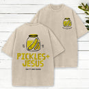 Pickles And Jesus Christian Washed T-Shirt
