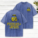 Pickles And Jesus Christian Washed T-Shirt