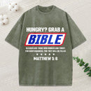 Blessed Are Those Who Hunger And Thirst For Righteousness Christian Washed T-Shirt