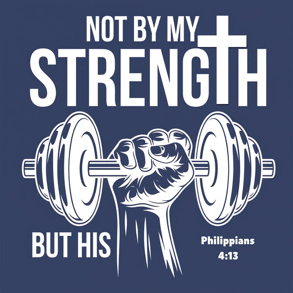 Not By My Strength But His Christian Washed T-Shirt