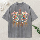 YHWH Floral Christian Washed T-Shirt