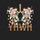 YHWH Floral Christian Washed T-Shirt