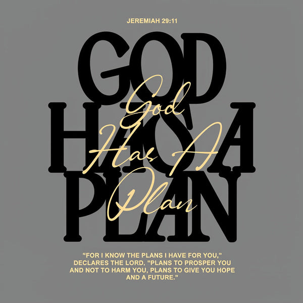 God Has A Plan Christian Washed T-Shirt
