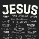 Names Of Jesus Christian Washed T-Shirt