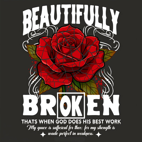 Beautifully Broken Christian Washed T-Shirt