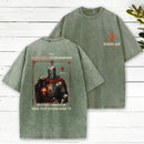 The Light Shines In The Darkness Christian Washed T-Shirt