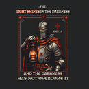 The Light Shines In The Darkness Christian Washed T-Shirt