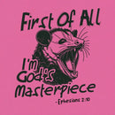 First Of All I'm God's Masterpiece Christian Washed T-Shirt