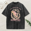 The Heavens Are Roaring Lion Christian Washed T-Shirt