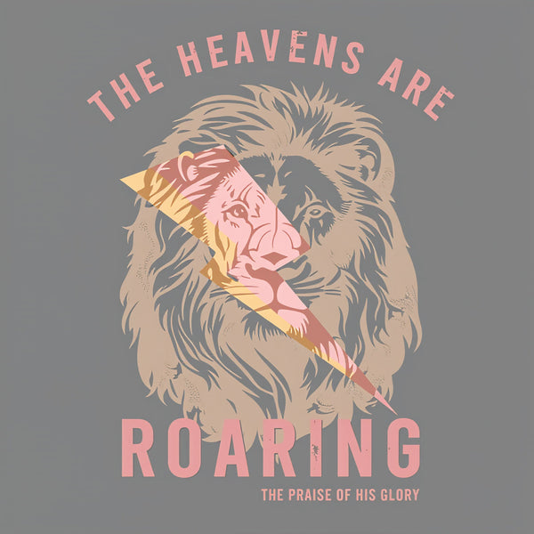 The Heavens Are Roaring Lion Christian Washed T-Shirt