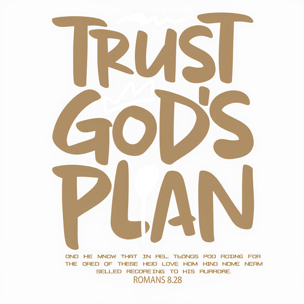 Trust God's Plan Christian Washed T-Shirt