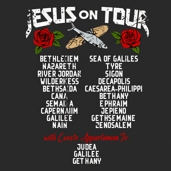 Jesus On Tour Christian Washed T-Shirt