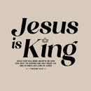 Jesus Is King Christian Washed T-Shirt