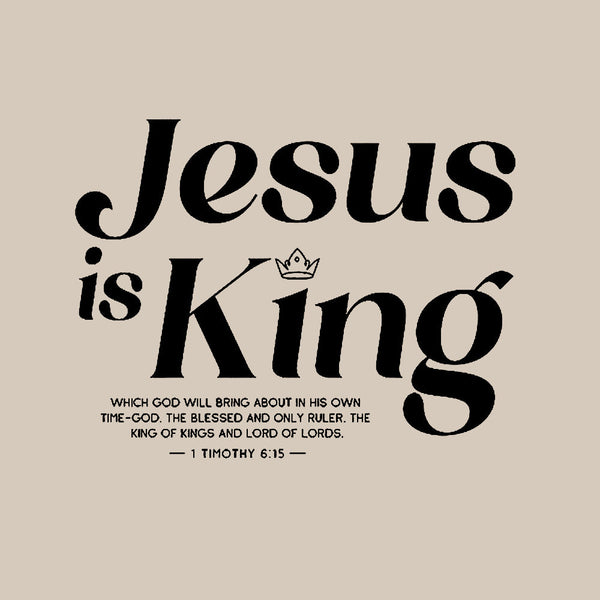 Jesus Is King Christian Washed T-Shirt