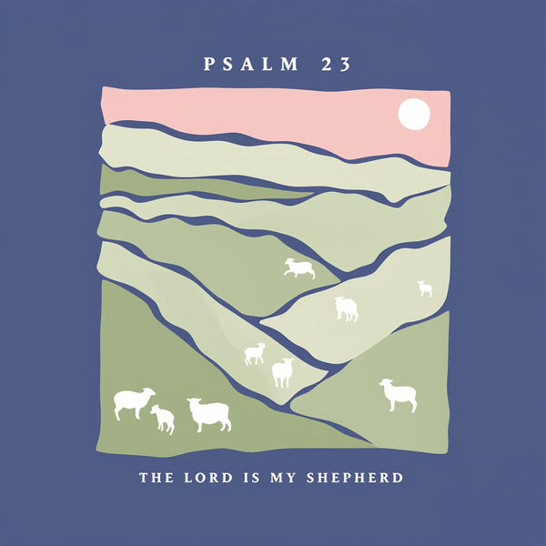 The Lord Is My Shepherd Christian Washed T-Shirt