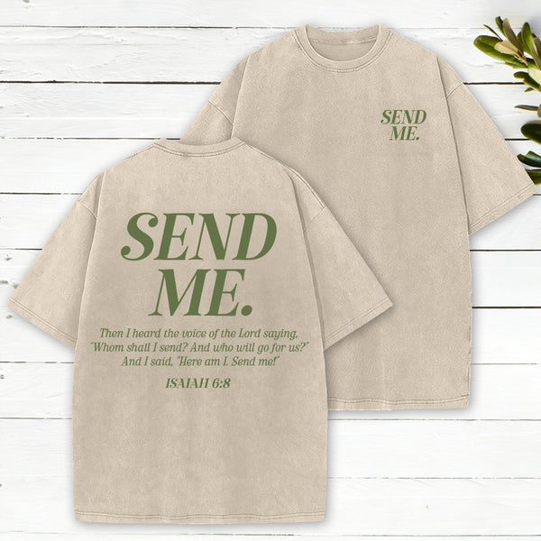 Send Me Christian Washed T-Shirt