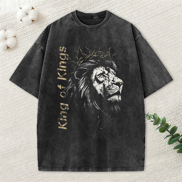 King Of Kings Christian Washed T-Shirt