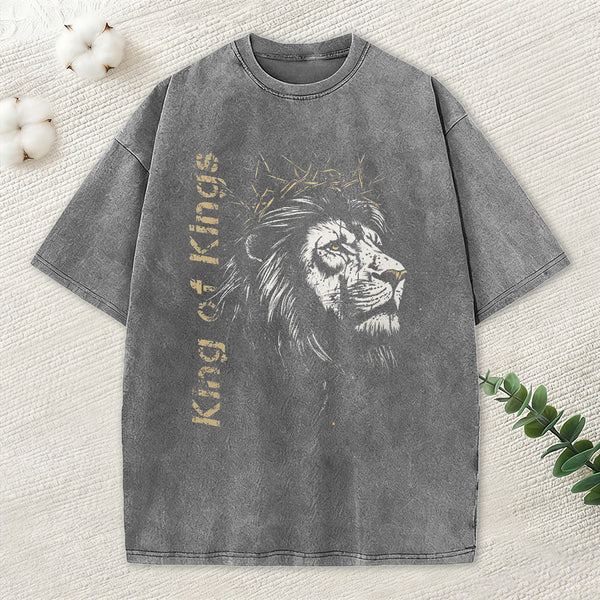 King Of Kings Christian Washed T-Shirt