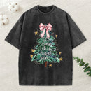 Oh Come Let Us Adore Him Christian Christmas Washed T-Shirt