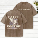 Faith Over Fear Christian Washed T-Shirt