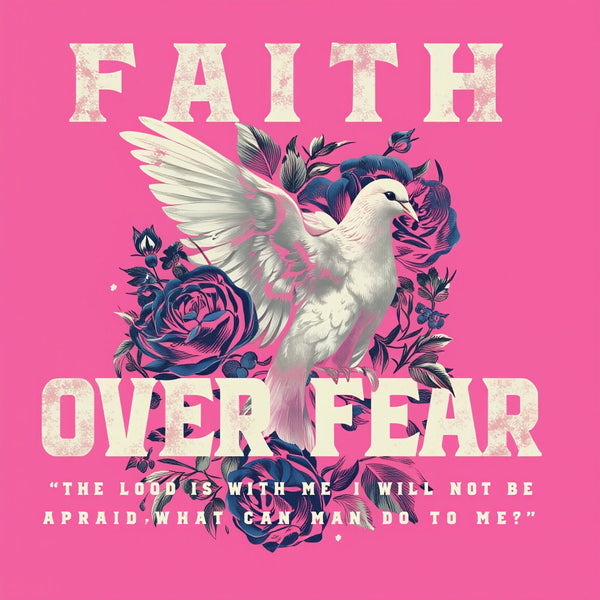 Faith Over Fear Christian Washed T-Shirt