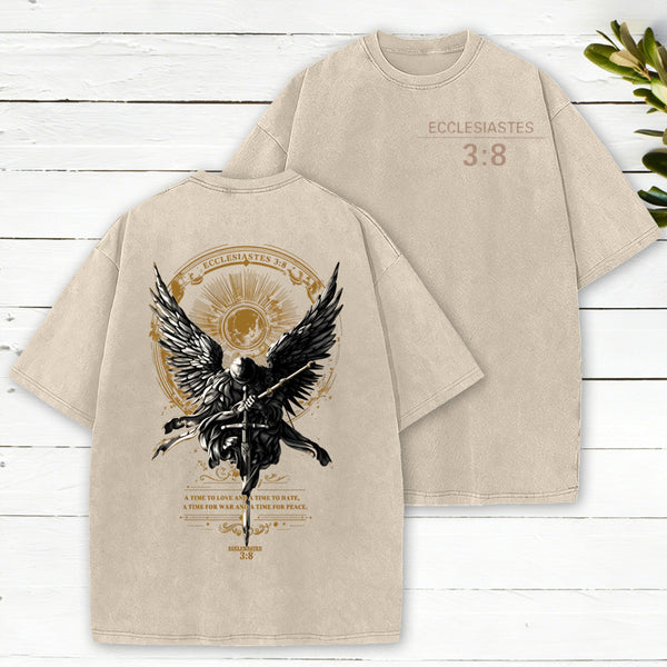 A Time To Love And Time To Hate Christian Washed T-Shirt