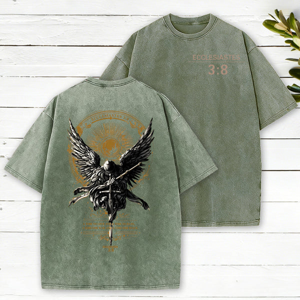 A Time To Love And Time To Hate Christian Washed T-Shirt