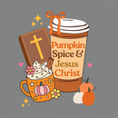Pumpkin Spice And Jesus Christ Christian Washed T-Shirt