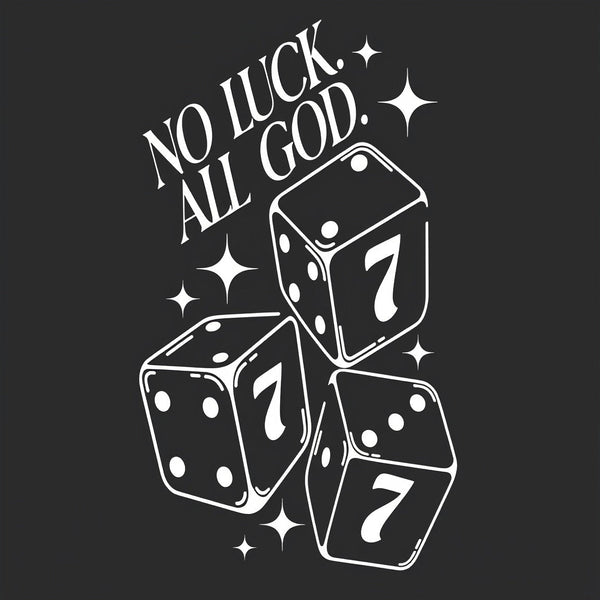 No Luck All God Christian Washed T-Shirt