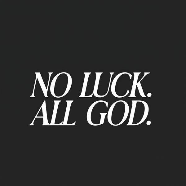 No Luck All God Christian Washed T-Shirt
