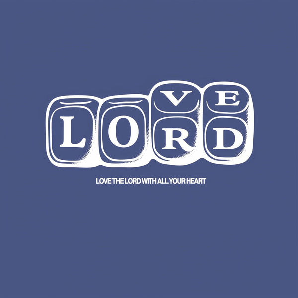 Love The Lord With All Your Heart Christian Washed T-Shirt