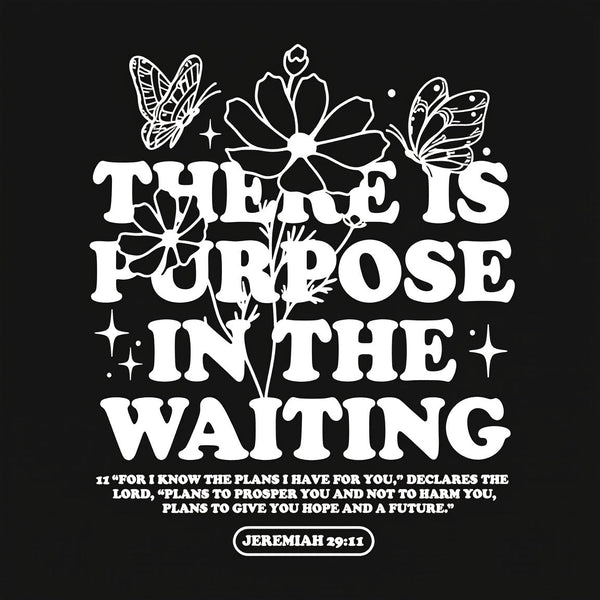 There Is Purpose In Waiting Christian Washed T-Shirt