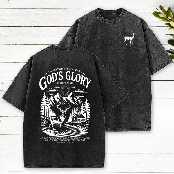 God's Glory Christian Washed T-Shirt