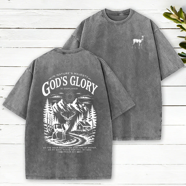 God's Glory Christian Washed T-Shirt