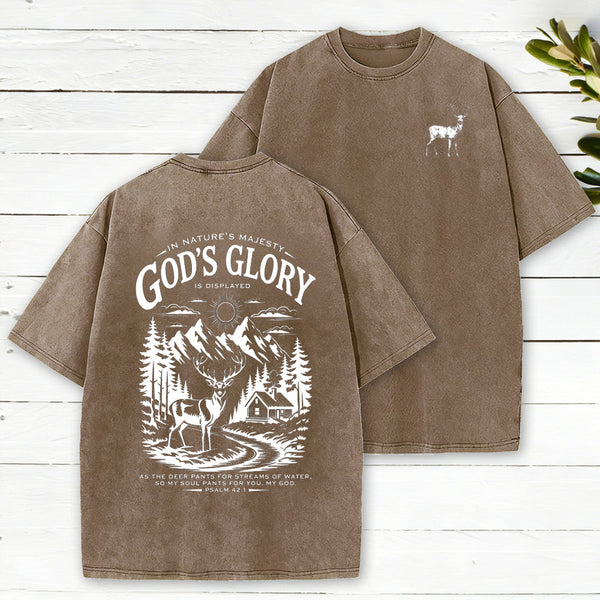 God's Glory Christian Washed T-Shirt